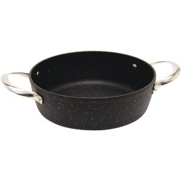 THE ROCK(TM) BY STARFRIT(R) 060736-003-0000 THE ROCK by Starfrit Oven Dish with Stainless Steel Handles (8-Inch x 1.5-Inch, Round)