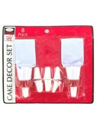 Cake decorating set, 8 pieces