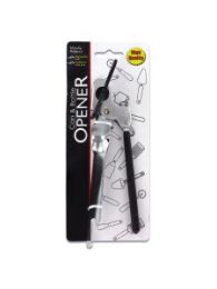 Can and bottle opener with grip handle