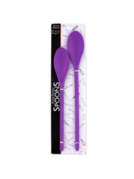 Plastic mixing spoons