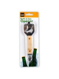 Can & Bottle Opener with Wood Handle