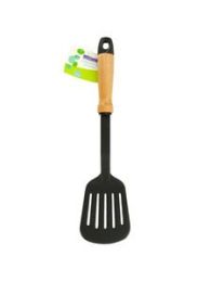 Nylon Slotted Turner with Wood Handle