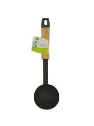 Nylon Soup Ladle with Wood Handle