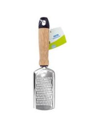 Stainless Steel Cheese Grater with Wood Handle