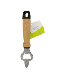 Stainless Steel Bottle Opener with Wood Handle