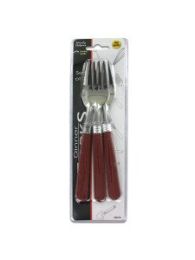 Dinner forks with plastic handles