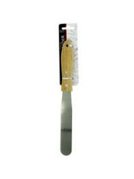 Stainless steel icing spatula