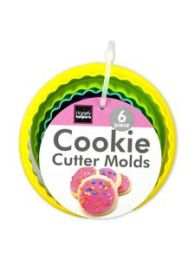 Round Flower Cookie Cutter Molds Set
