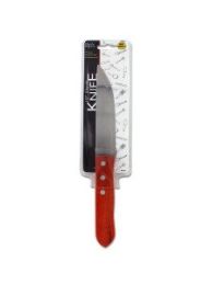 Wood handle steak knife