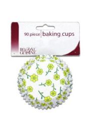 Baking cups with spring flower design