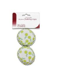 Miniature Baking Cups with Flower Design