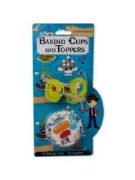 Kids Cupcake Baking Cups & Toppers Set