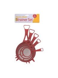 Plastic mesh strainer set