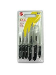 Professional knife set with cutting board