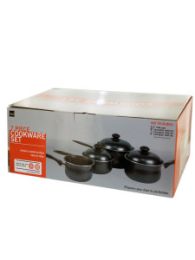 Steel Non-Stick Saucepan Cookware Set
