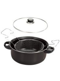 Steel Non-Stick Deep Fryer Set