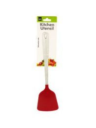 Red Kitchen Utensil with Metal Handle