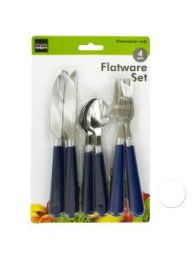 Flatware Set with Plastic Handles