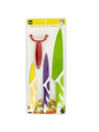 Colorful Knives & Vegetable Peeler Set