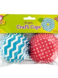 Bright Print Paper Craft Cups