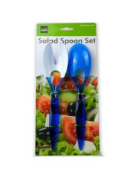 2 Pc Plastic Salad Spoon & Fork Set