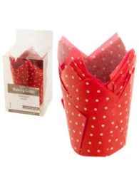 Red & White Polka Dot Paper Baking Cups