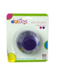 Dallies Mini Size Bright Pink and Purple Baking Cups