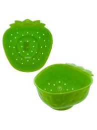 Green Strawberry Bowl and Strainer Set