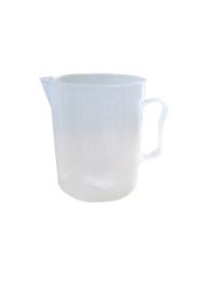 Plastic measuring jug with handle