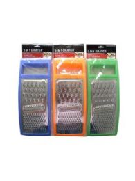 3-in-1 grater, multipurpose, assorted colors