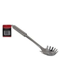 Stainless steel pasta spoon