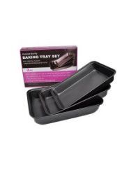 Baking trays, set of 3