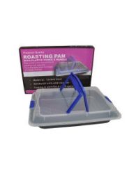 Roasting pan with lid and handles