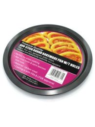 Round bakeware pan with holes, 14&quot; diameter