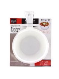 Microwave saucepans, set of 2