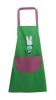 Couple Pretty Creative Waterproof Apron Sleeveless Apron Auspicious Rabbit Green