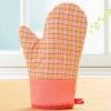Heat Resistant Oven Glove Baking Oven Mitt Cooking Glove Pink
