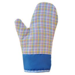 Heat Resistant Oven Glove Baking Oven Mitt Cooking Glove Blue