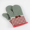 Heat Resistant Oven Gloves Baking Oven Mitts Dots Cooking Gloves Bow Knot