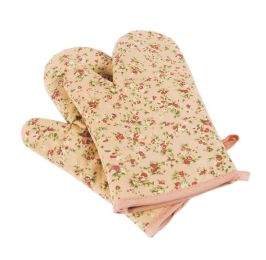 Heat Resistant Oven Gloves Baking Oven Mitts Cooking Gloves Small Yellow Flowers