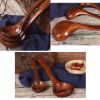 Wooden Tableware Kitchen Soup Spoon Stylish Soup Ladle, 24x7.5cm