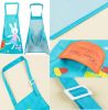 Waterproof Cartoon Cotton Apron Painting Chef Kitchen Cooking Baking Apron for Kids#730
