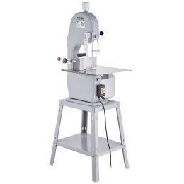 VEVOR Commercial Electric Meat Bandsaw, 1500W Stainless Steel Vertical Bone Sawing Machine, Workbeach 19.3" x 15", 0.16-7.9 Inch Cutting Thickness
