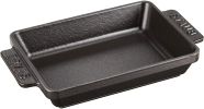 Staub Mini Dish Rectangular 5 3/4 X 4 1/2" Black 1301423