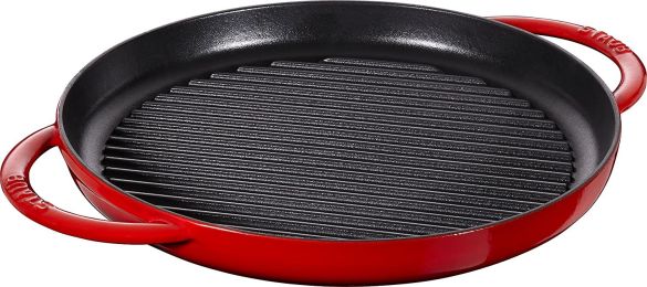 Staub Pure Grill Round 11 3/4" Cherry 12013006