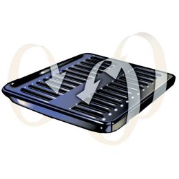 Convection Porcelain Broiler Pan & Grill 13x16"