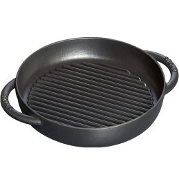 Staub Pure Grill Round 10" Black 1203023